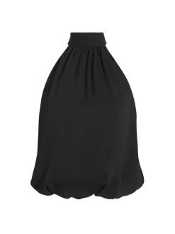Women Alice and Olivia Maris Halter Neck Gathered Top