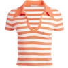 Women Alice and Olivia Martha Striped Polo