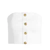 Women Alice and Olivia Mel Denim Button Up Bustier