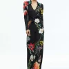 Women Alice and Olivia Melinda Wide Leg Wrap Jumpsuit