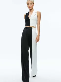 Women Alice and Olivia Meri Color Block Blazer Top + Pompey Color Block Pant
