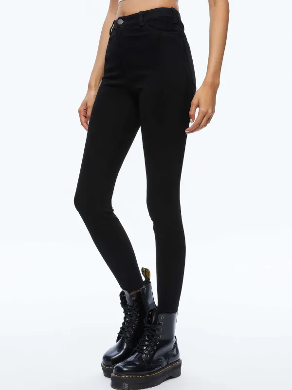 Women Alice and Olivia Mikah Single Button Suede Pant