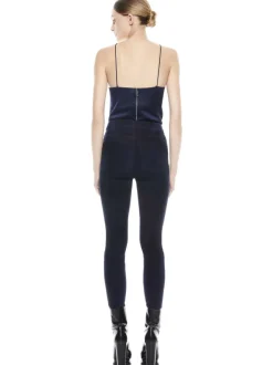 Women Alice and Olivia Mikah Single Button Suede Pant