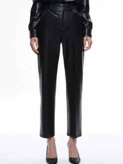 Women Alice and Olivia Ming Vegan Leather Ankle Pant