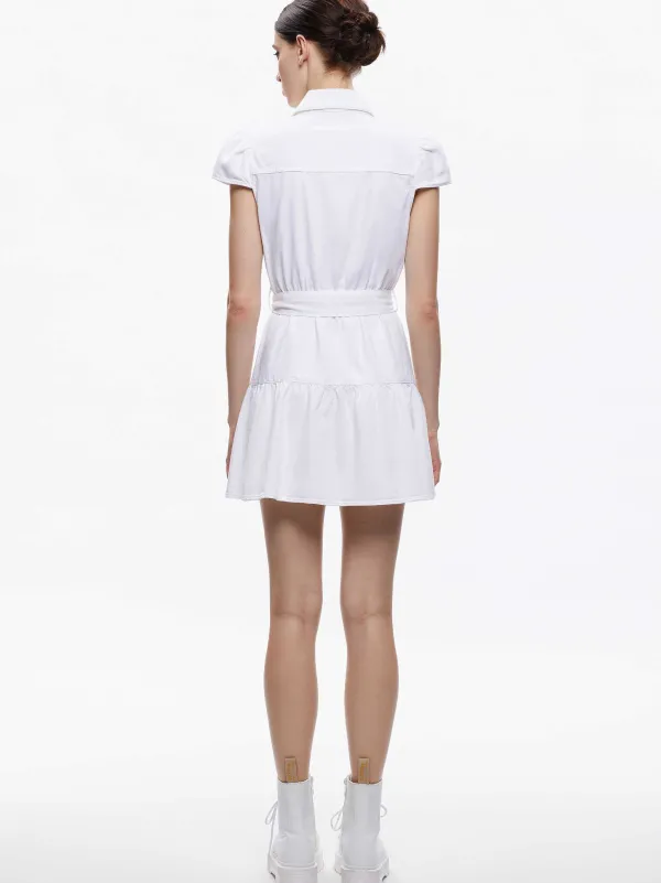 Women Alice and Olivia Miranda Mini Denim Dress