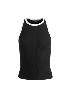 Women Alice and Olivia Mirtha Ribbed Racerback Tank