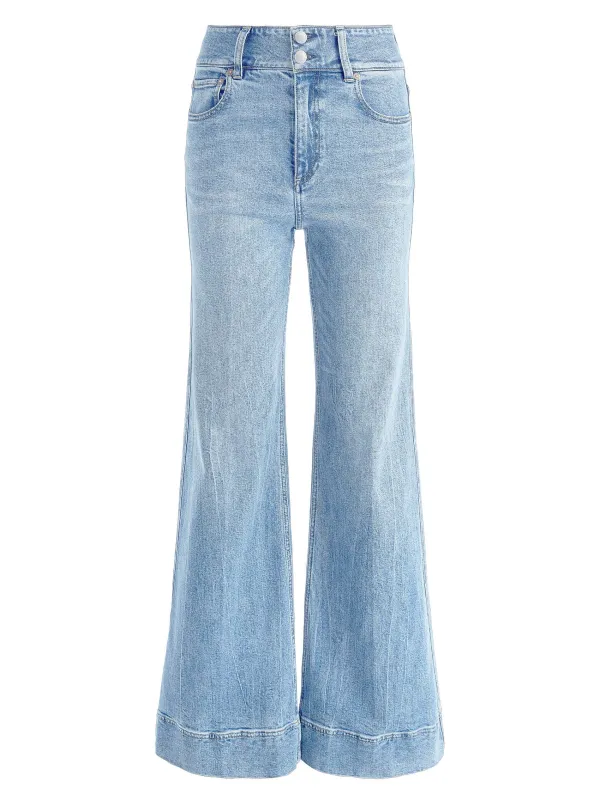 Women Alice and Olivia Missa High Rise Wide Leg Jean