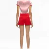 Women Alice and Olivia Narin High Rise Button Front Short