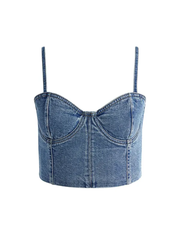 Women Alice and Olivia Natacha Spaghetti Strap Bustier