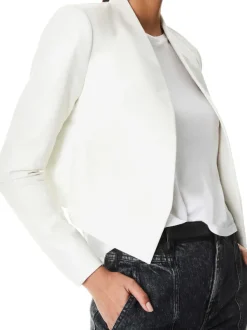 Women Alice and Olivia New Harvey Leather Jacket