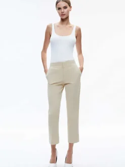 Women Alice and Olivia Nicky Chino Waistband Slim Ankle Pant