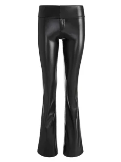 Women Alice and Olivia Olivia Vegan Leather Bootcut Pant