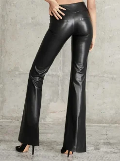 Women Alice and Olivia Olivia Vegan Leather Bootcut Pant