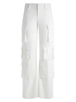Women Alice and Olivia Olympia Mid Rise Baggy Cargo Pants