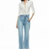Women Alice and Olivia Ora High Rise Embellished Jean