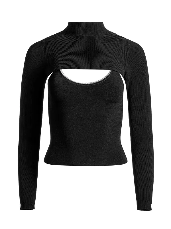 Women Alice and Olivia Orion Knit Tank And Shrug