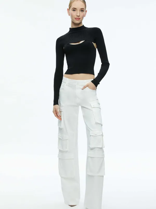 Women Alice and Olivia Orion Knit Tank And Shrug