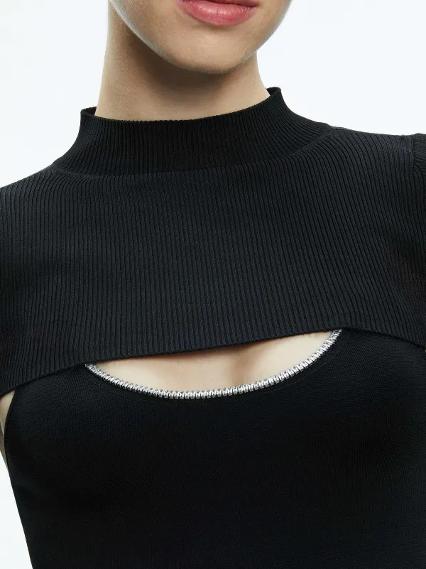 Women Alice and Olivia Orion Knit Tank And Shrug