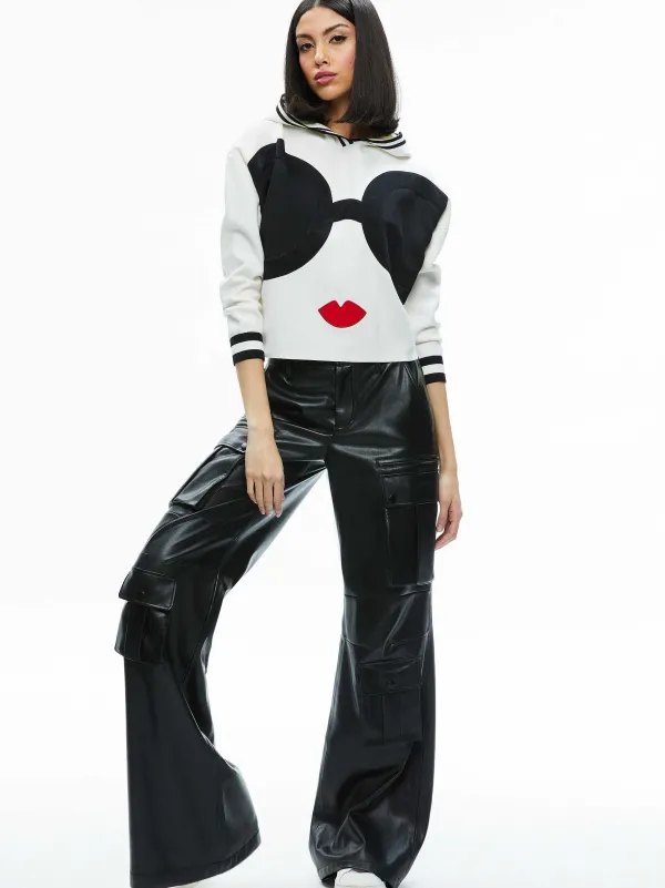 Women Alice and Olivia Oscar Staceface Hoodie