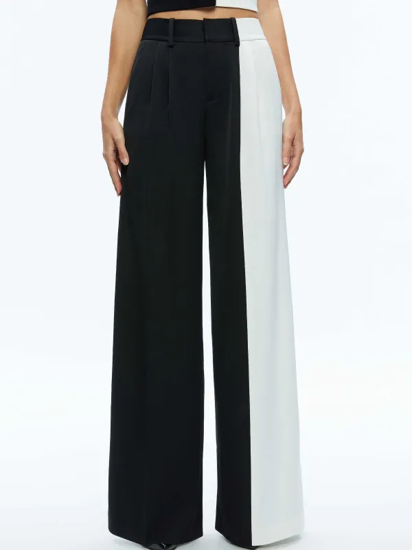 Women Alice and Olivia Pompey Color Block Pant