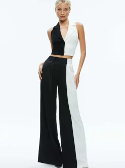 Women Alice and Olivia Pompey Color Block Pant