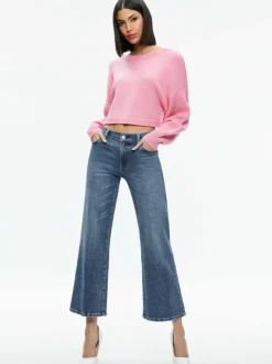Women Alice and Olivia Posey Crewneck Sweater