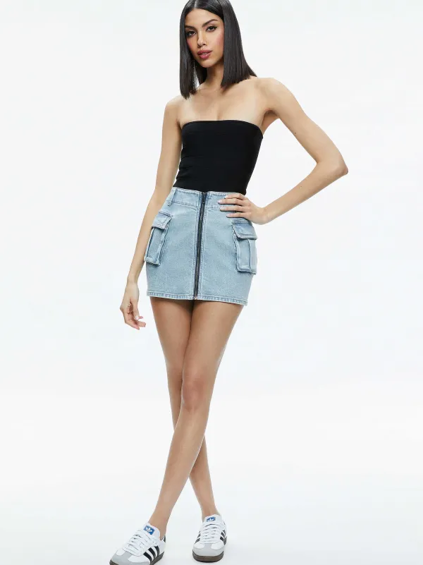 Women Alice and Olivia Rahmi Cargo Mini Skirt