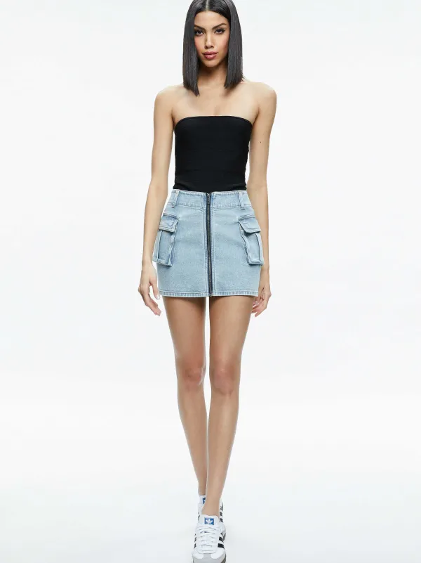 Women Alice and Olivia Rahmi Cargo Mini Skirt