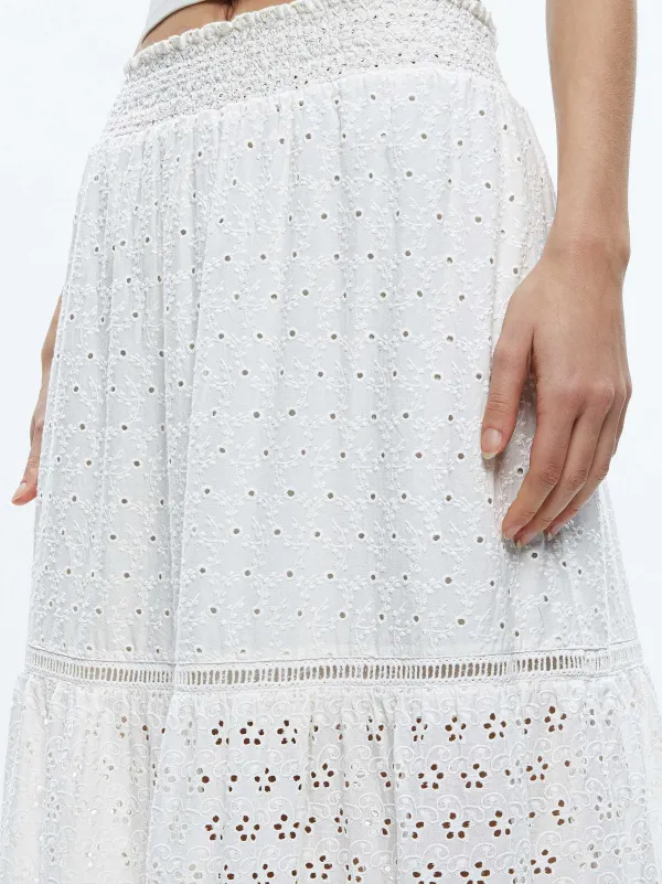 Women Alice and Olivia Reise Panelled Maxi Skirt