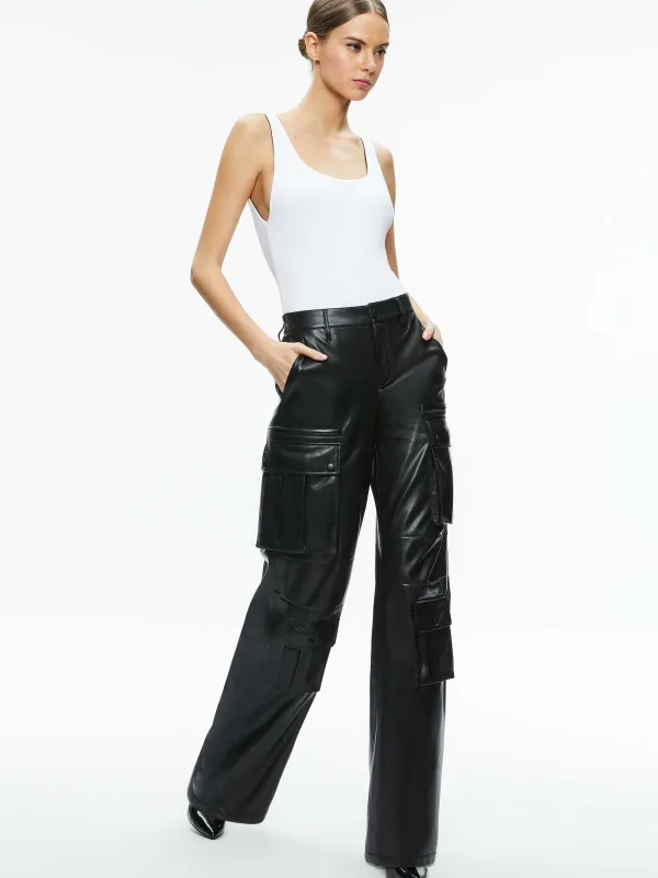 Women Alice and Olivia Remy Scoop Reversible Bodysuit
