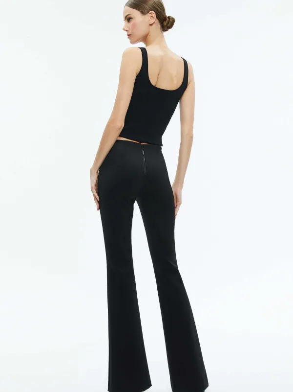 Women Alice and Olivia Rmp Back Zip Bootcut Pant