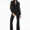 Women Alice and Olivia Roanne Blouson Sleeve Button Down