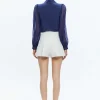 Women Alice and Olivia Roanne Blouson Sleeve Button Down