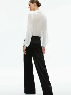 Women Alice and Olivia Roanne Sheer Blouse