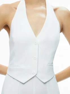 Women Alice and Olivia Robin Halterneck Vest Jumpsuit