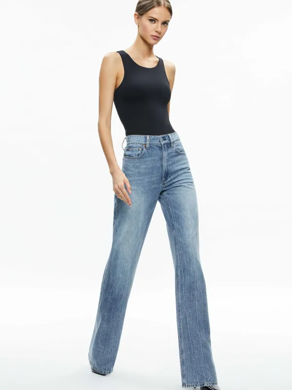 Women Alice and Olivia Rothy Sleeveless Sculpt Bodysuit