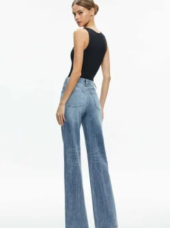 Women Alice and Olivia Rothy Sleeveless Sculpt Bodysuit