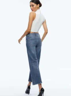 Women Alice and Olivia Roxie Kick Flare Jean