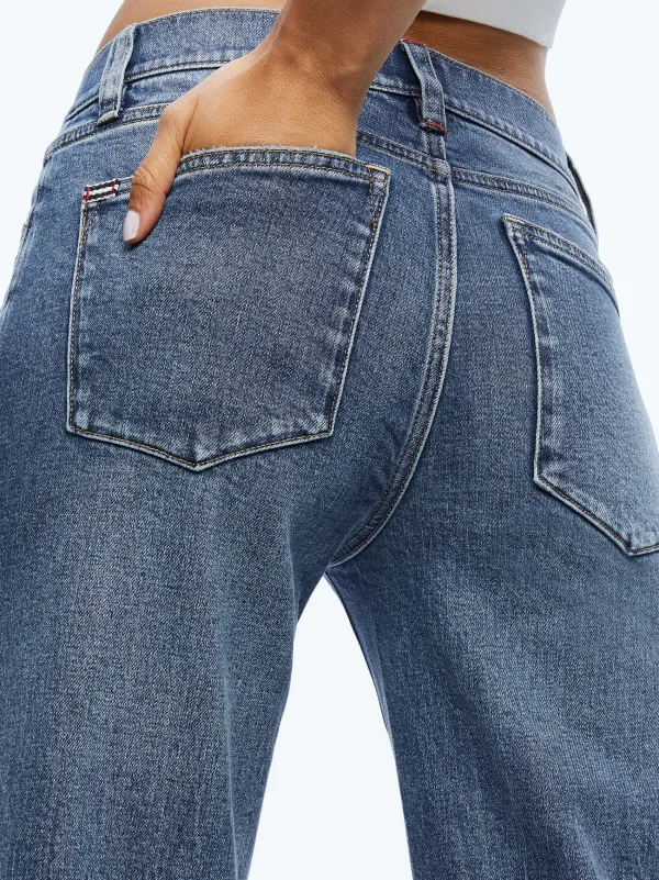 Women Alice and Olivia Roxie Kick Flare Jean