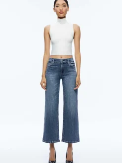Women Alice and Olivia Roxie Kick Flare Jean