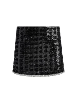 Women Alice and Olivia Rubi Sequin Tweed Mini Skirt