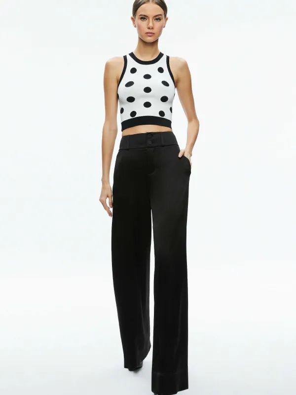 Women Alice and Olivia Rydel Cropped Tank