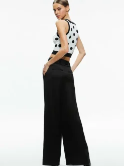 Women Alice and Olivia Rydel Cropped Tank + Tomasa High Rise Pant