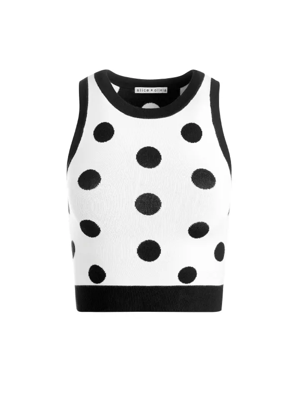 Women Alice and Olivia Rydel Cropped Tank + Tomasa High Rise Pant
