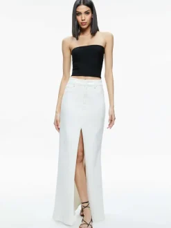 Women Alice and Olivia Rye High Rise Maxi Skirt
