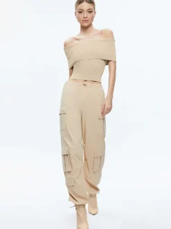 Women Alice and Olivia Shara Mid Rise Parachute Cargo Pants