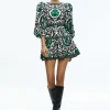 Women Alice and Olivia Shayla Pleated Sleeve Tiered Dress