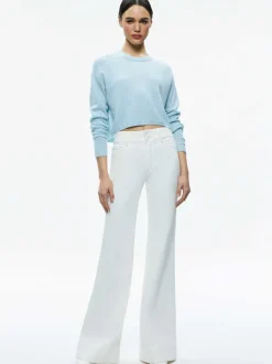 Women Alice and Olivia Sherrell Crew Neck Pullover
