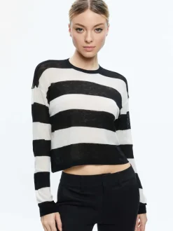 Women Alice and Olivia Sherrell Crew Neck Pullover