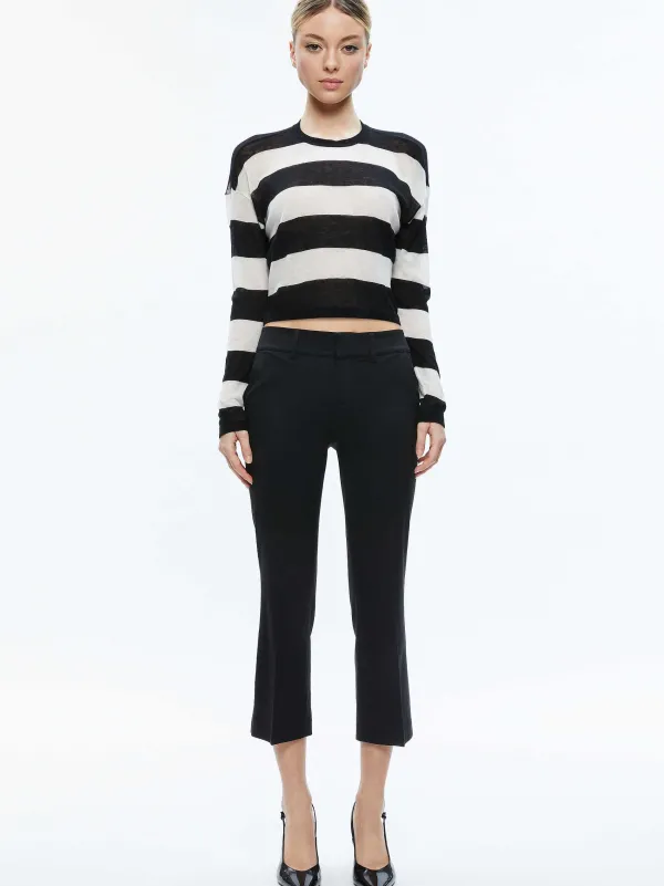 Women Alice and Olivia Sherrell Crew Neck Pullover